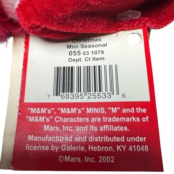 2002 Green M&M Ornament w Bag & Tags Mars Promo - Picture 4 of 16